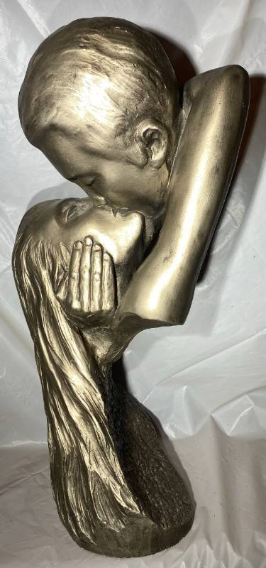 lot 140 image: Lovers Sculpture by David Fisher 1986