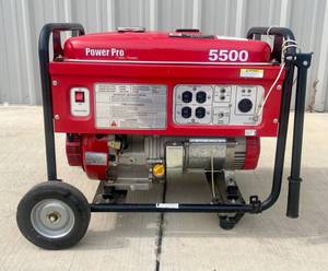 lot 1 image: Power Pro 5500 Watt Generator 13 HP