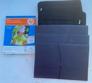 lot 165 image: Expandable File Folders and HP Inkjet Photo Paper