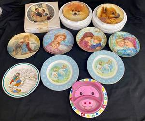 lot 65 image: Collectors Plates by Knowles, Danbury Mint and Avon