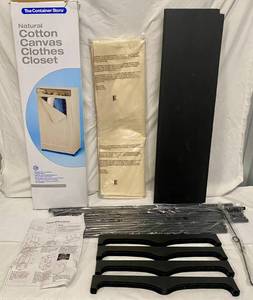 lot 199 image: Natural Cotton Canvas Clothes Closet from the Container Store