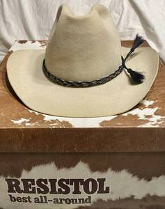 lot 208 image: Resistol Self Conforming Hat size 7 12