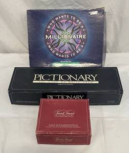 lot 92 image: Board Games - Who Wants to be a Millionaire Pictionary Trivia Pursuit Baby Boomer Edition