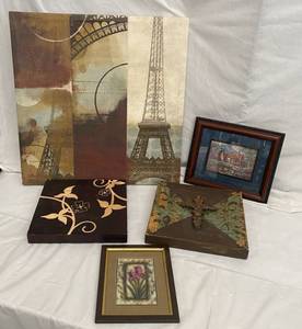 lot 25 image: 5 Wall Hangings 1 is possible Thomas Kincade