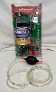 lot 38 image: Fluidmaster Fill Valve, Flapper, Tank Lever, Flush Valve and Hardware Toilet Repair kit and Hose Siphon