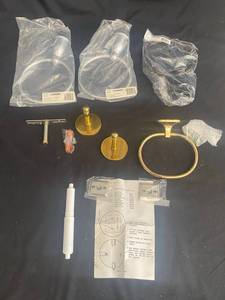 lot 47 image: Moen Towel Rings and Miscellaneous Items
