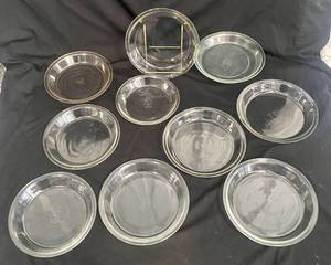lot 56 image: Pyrex Glass Pie dishes