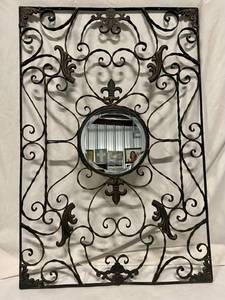lot 81 image: Metal Wall Hanging with Mirror