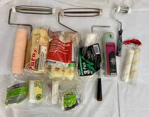 lot 110 image: Paint Rollers and several Brushes