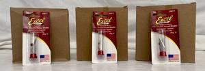 lot 105 image: 3 boxes of 6 Excel Super Sharp Double Honed Blades 12 pks per box with 5 Blades in each pack