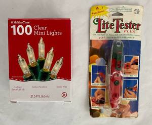 lot 115 image: Christmas Lights with Lite Tester