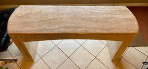 lot 135 image: Stone EntrySofa Table (made by owner)