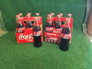 lot 13 image: Coca Cola Nascar 6 pack collectibles