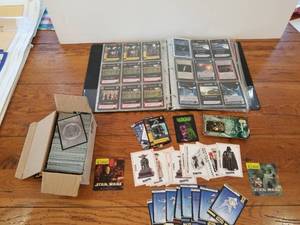 lot 54 image: Star Wars cards
