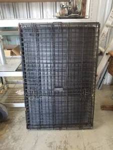 lot 69 image: Large fold up dog cage