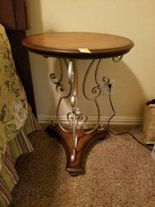 lot 96 image: Round Side table different location and pick up date - Arlington