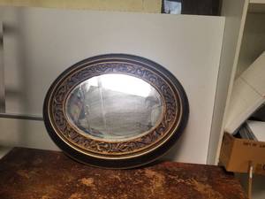 lot 240 image: Oval Wall Mirror
