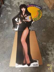 lot 260 image: Cardboard Elvira stand up