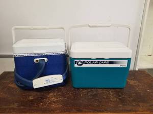 lot 278 image: Polar care cool therapy coolers with pumps