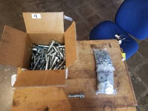 lot 4 image: Box of Hardware - nuts and bolts