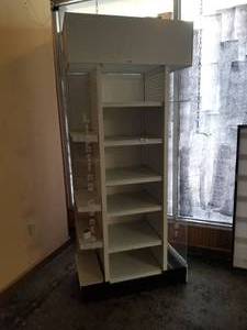 lot 48 image: 4 sided metal display stand