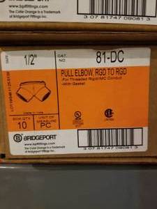 lot 107 image: Pull elbow rigid to rigid