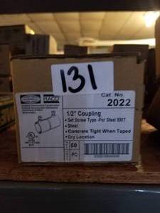 lot 131 image: Set screw couplings 12 inch