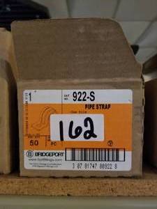lot 162 image: Pipe strap conduit holders