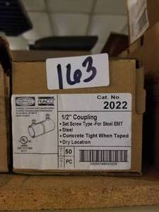 lot 163 image: Set screw couplings 12 inch