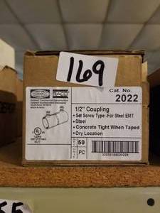 lot 169 image: Set screw couplings 12 inch