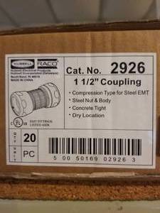 lot 170 image: Compression couplings 1 12 inch