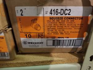 lot 174 image: Squeeze connectors 2 inch