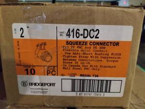 lot 179 image: Squeeze connectors 2 inch