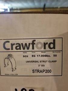 lot 183 image: Universal strut clamp 2 inch