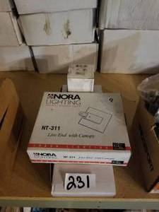lot 231 image: Track lighting supplies