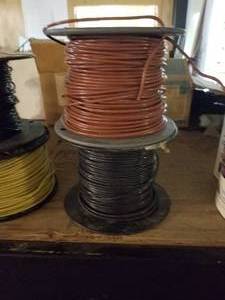 lot 253 image: Rolls of wire 12 and 16 gauge