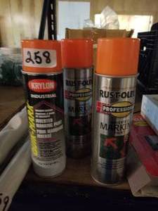 lot 258 image: Spray marking paint