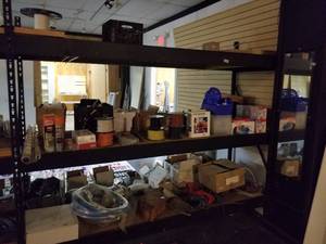 lot 248 image: Metal shelfs with no contents