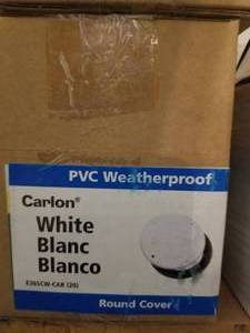 lot 335 image: Carlon white round covers