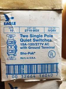 lot 349 image: Heavy duty outlet switches