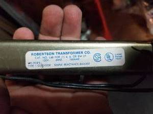 lot 353 image: Simple Reactance Ballast
