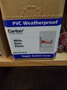 lot 366 image: White toggle switch covers