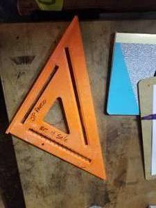 lot 369 image: Triangle ruler square