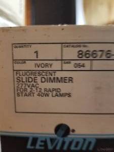 lot 372 image: Fluorescent slide dimmers