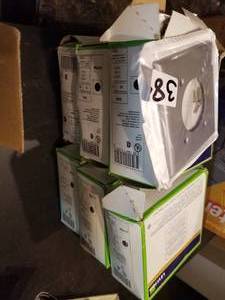 lot 384 image: 2 gang steel wall plates