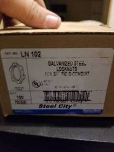 lot 391 image: Galvanized steel locknuts