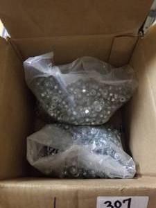 lot 307 image: hardware - bolts and nuts