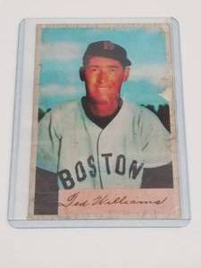 lot 38 image: Ted Williams baseball card #66 - Authenticity unknown