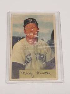 lot 110 image: Mickey Mantle baseball card #65 - Authenticity unknown
