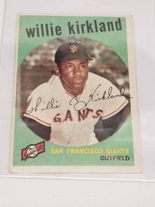lot 146 image: Willie Kirkland Topps baseball card #484